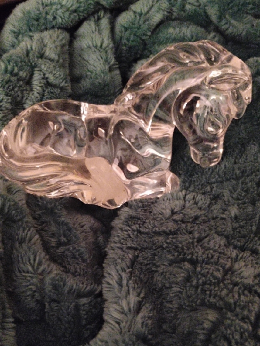 Vintage Princess House Pets: Crystal Glass Horse